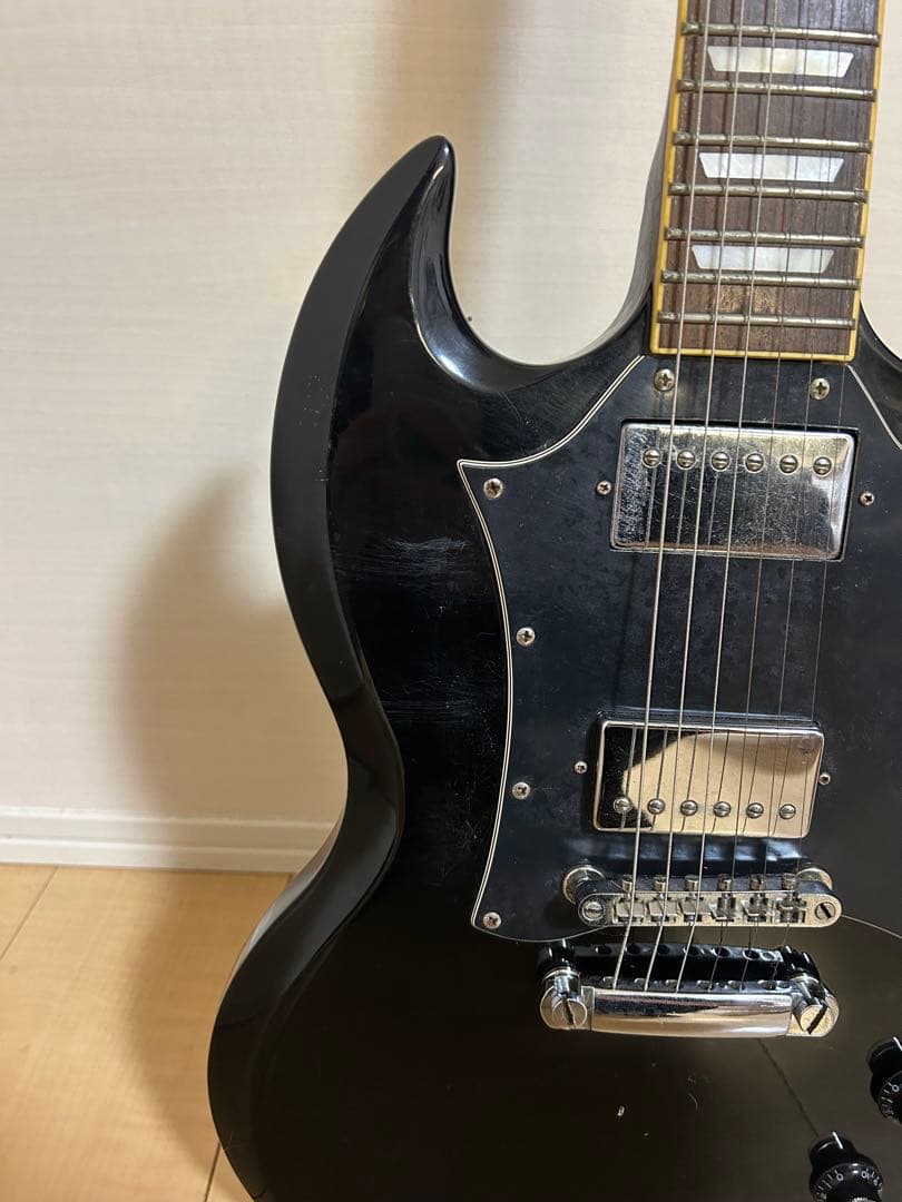 Maison SGスタイル エレキギター ブラック