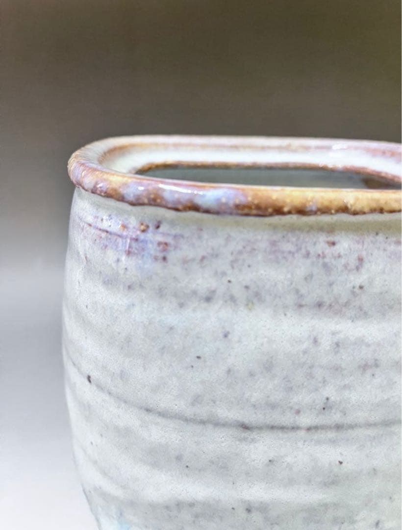 E244 萩焼　正峰窯　水指　小高正峰　茶道具　茶器