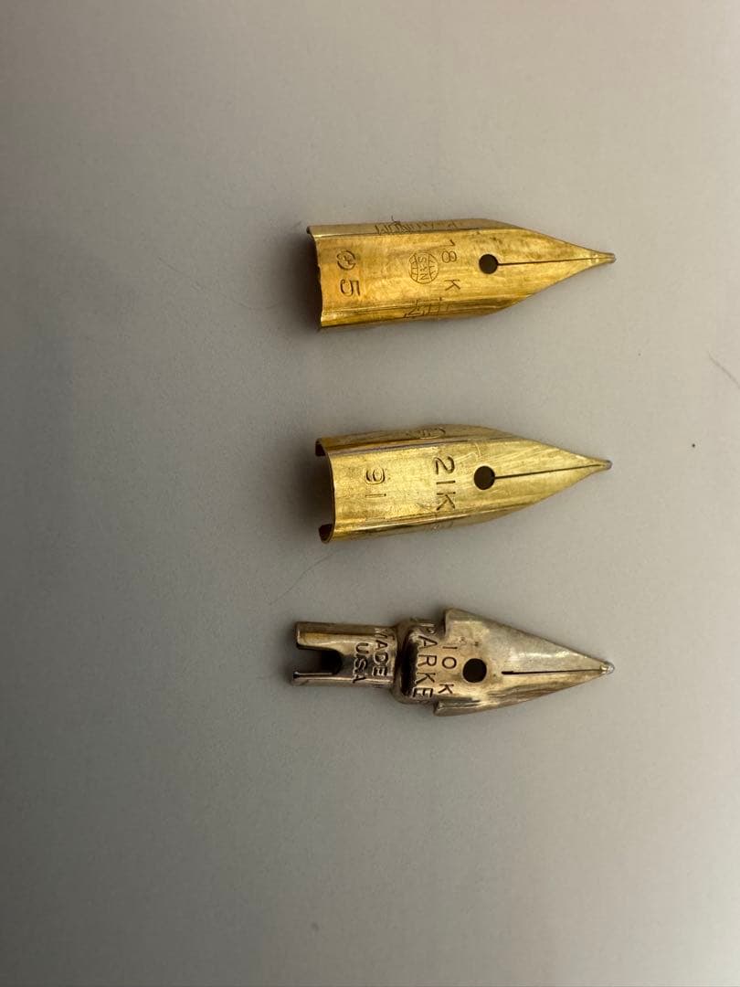 ペン先 21K 18K 10K 14K