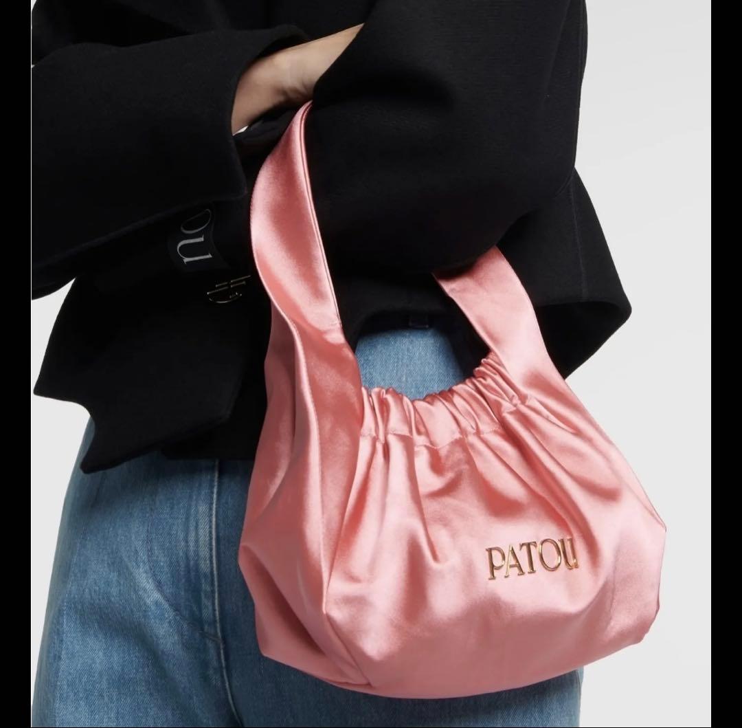 107900円⭐︎値下げ！美品！PATOU パトゥ　パトウ　バッグ　ピンク　サテン