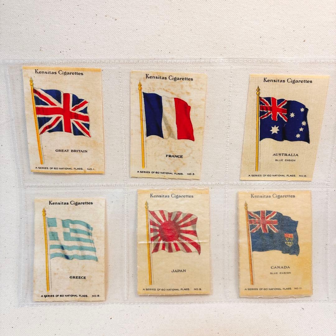 （F）国旗 シガレットカード 旗 シルク Kensitas イギリス 36枚