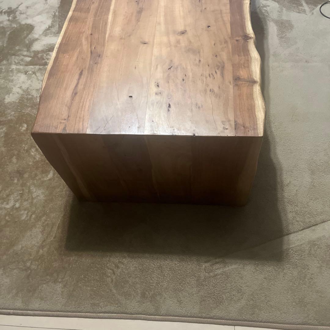 天然木　無垢　ローテーブル　アンティーク　レトロ　ダイニングテーブル