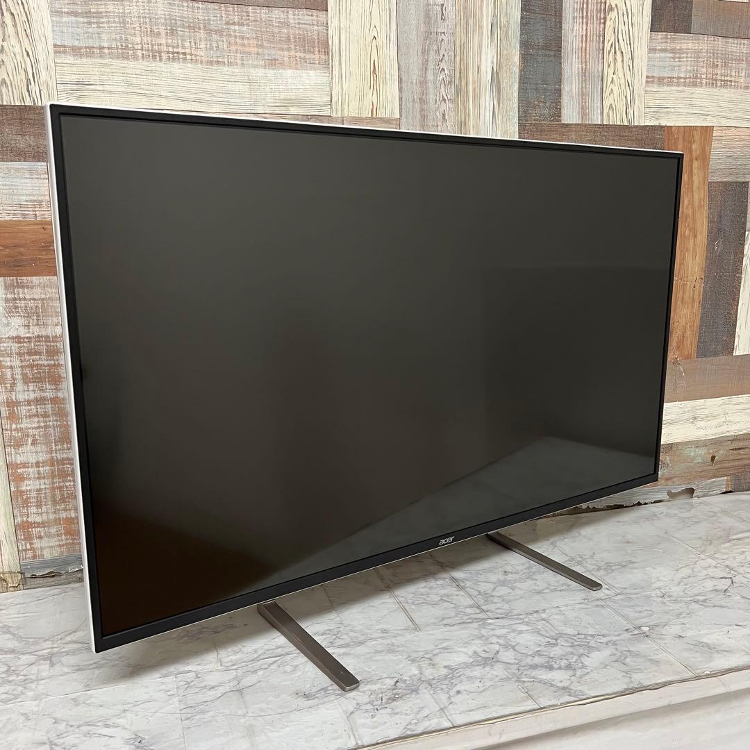 即日受渡❣️全国送料込acer43型4K液晶ホワイトパネルディスプレイ2画面表示