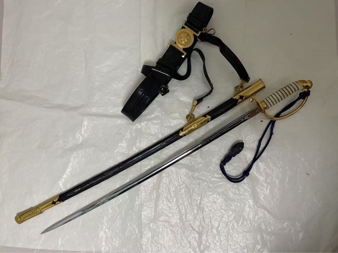 旧日本軍　模造刀　 軍刀　サーベル　 指揮刀 剣帯セット