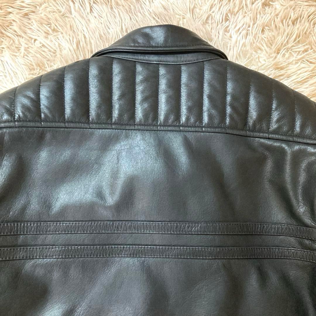 【美品】DEGNER カウレザー ライダースジャケット XL ブラック