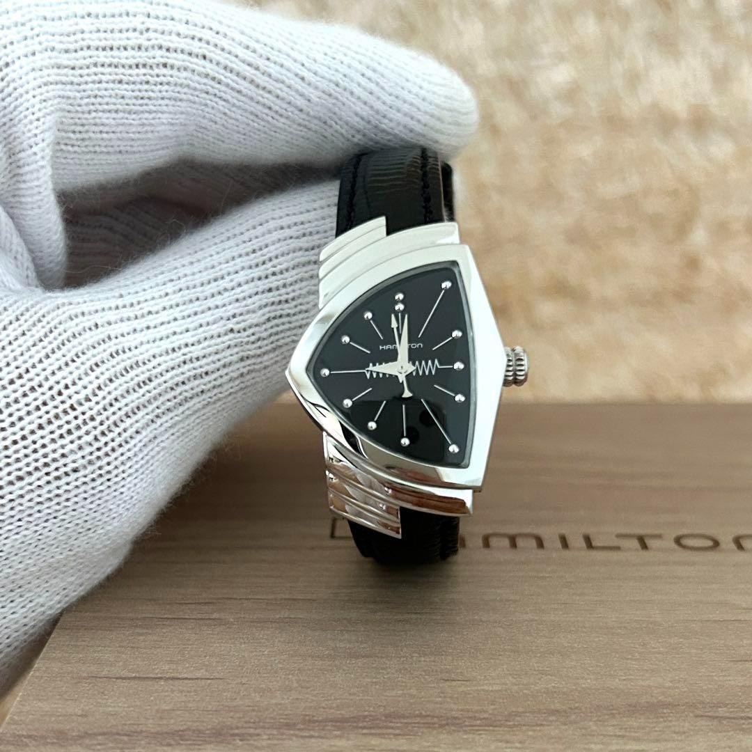 極美品✨ ハミルトン ベンチュラ　腕時計 レザーベルト レディース
