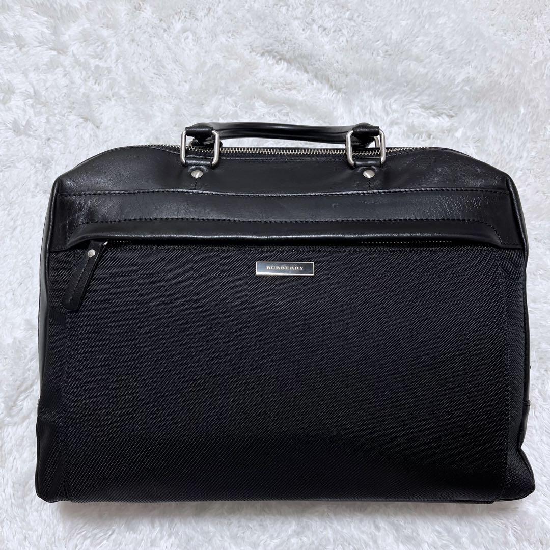 【美品】BURBERRY バーバリー ブリーフケース ビジネス A4 レザー
