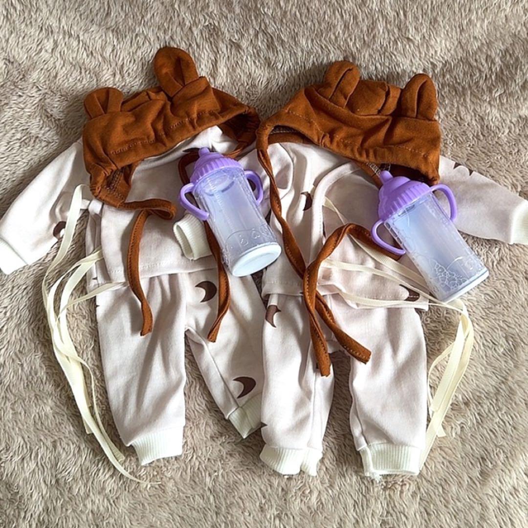 ★新品★リボーンドール フルシリコン 仲良し双子ベビーちゃん♥女の子33cm