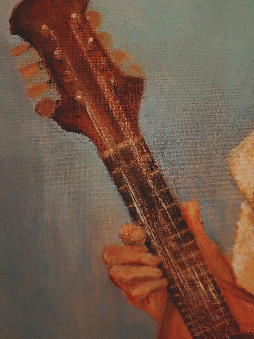 真珠夫人　肖像画　横山めぐみ　油絵　肉筆