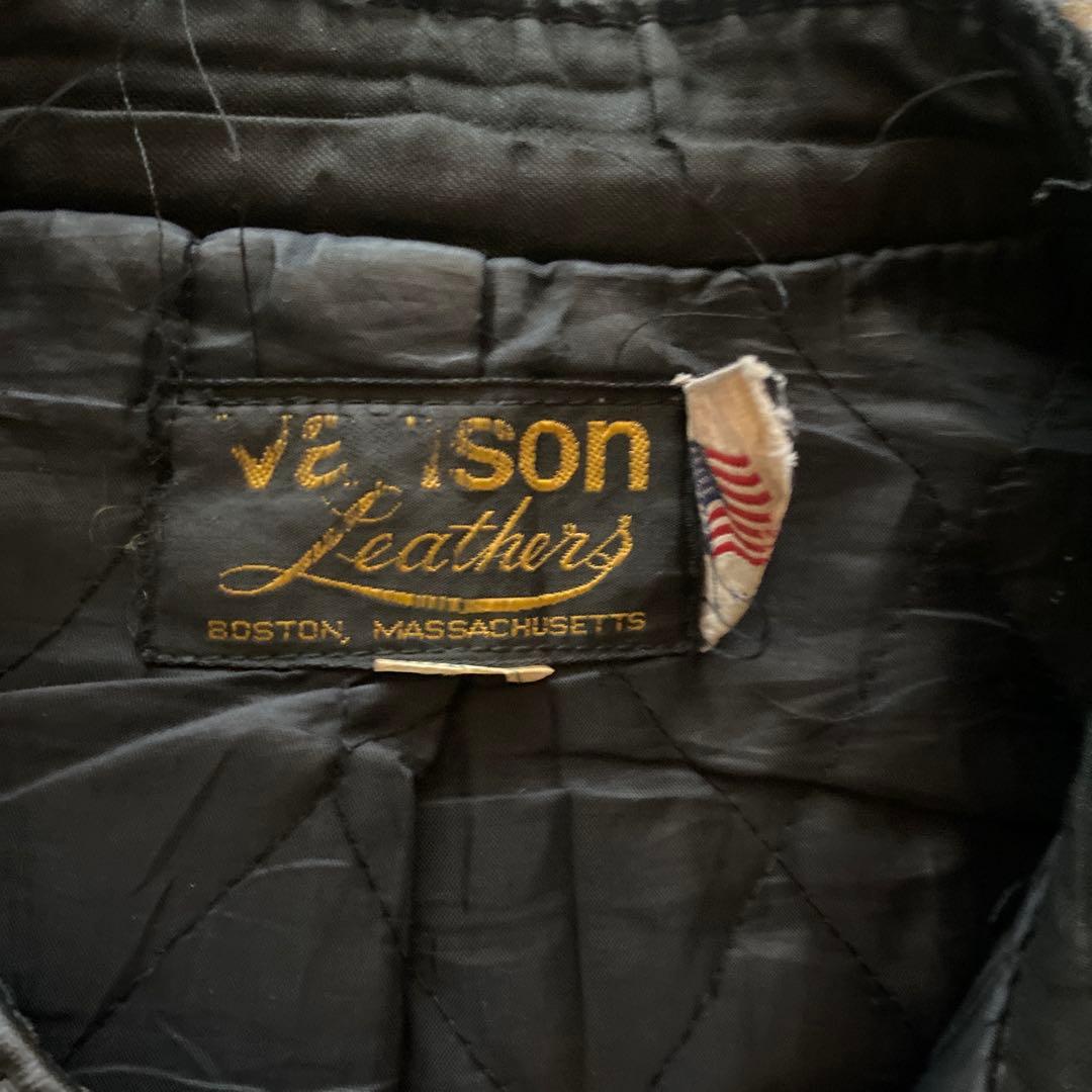 VANSON ライダースジャケット M 本革 牛革 黒 バンソン アメカジ 秋服