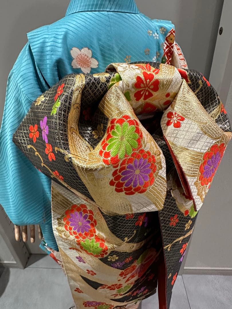 正絹　着物　フルセット　だらり帯　7歳