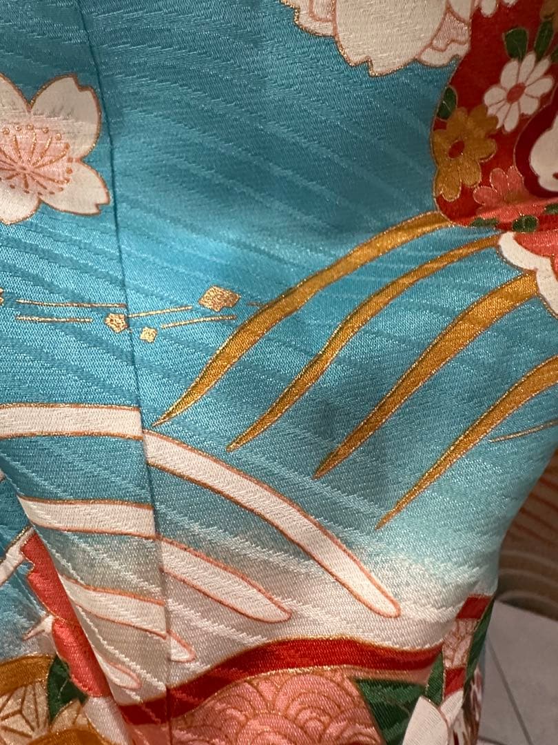 正絹　着物　フルセット　だらり帯　7歳