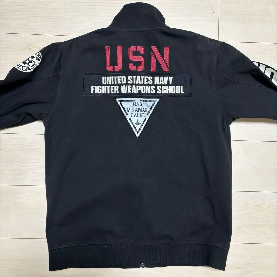 【稀少】 AVIREX トップガン ウィンドガード ジャケット XL ブラック