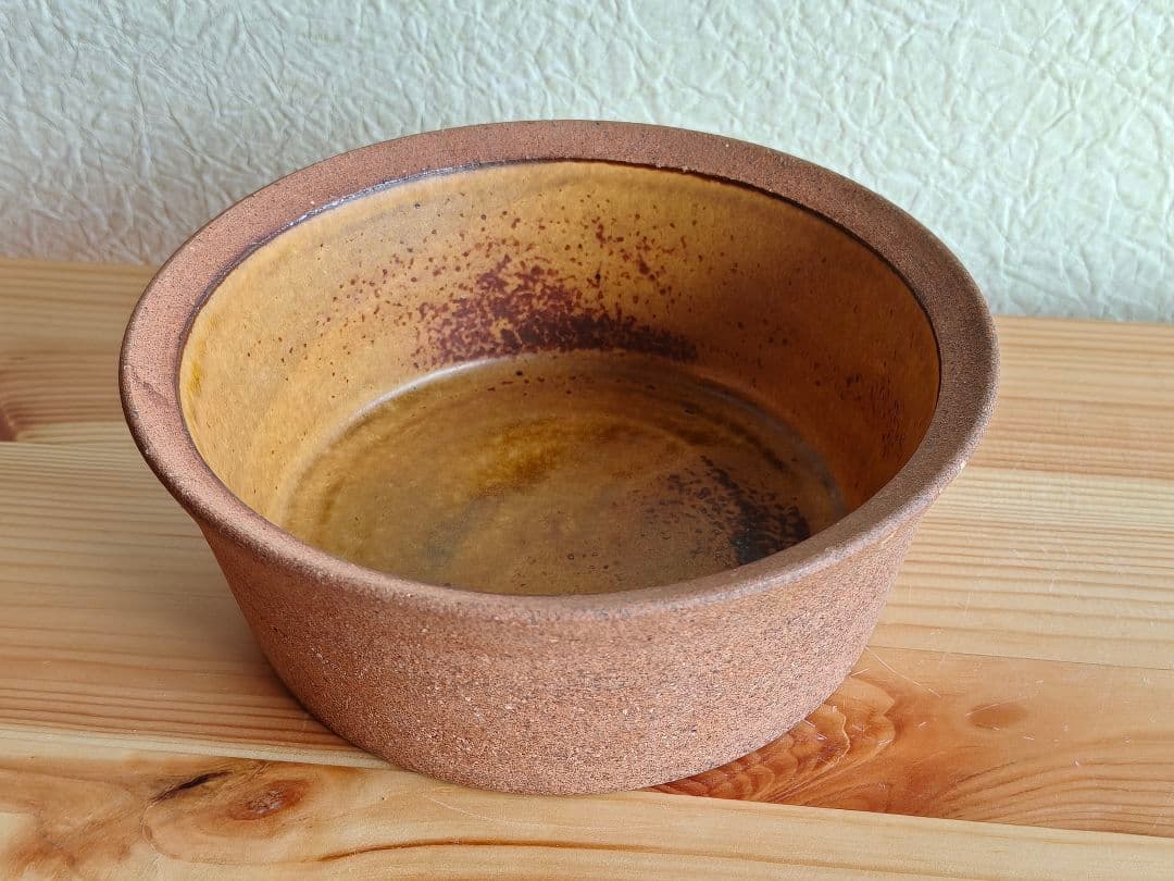 山本教行　深皿　グラタン皿　陶器　民芸　民藝　バーナード・リーチ ②　岩井窯