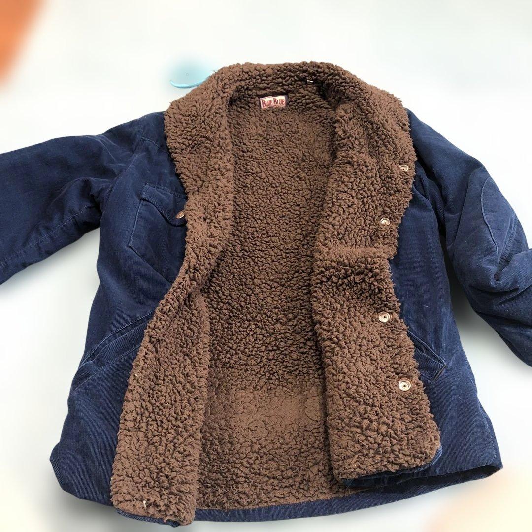 ハリウッドランチマーケットBLUE BLUE インディゴボアジャケットM