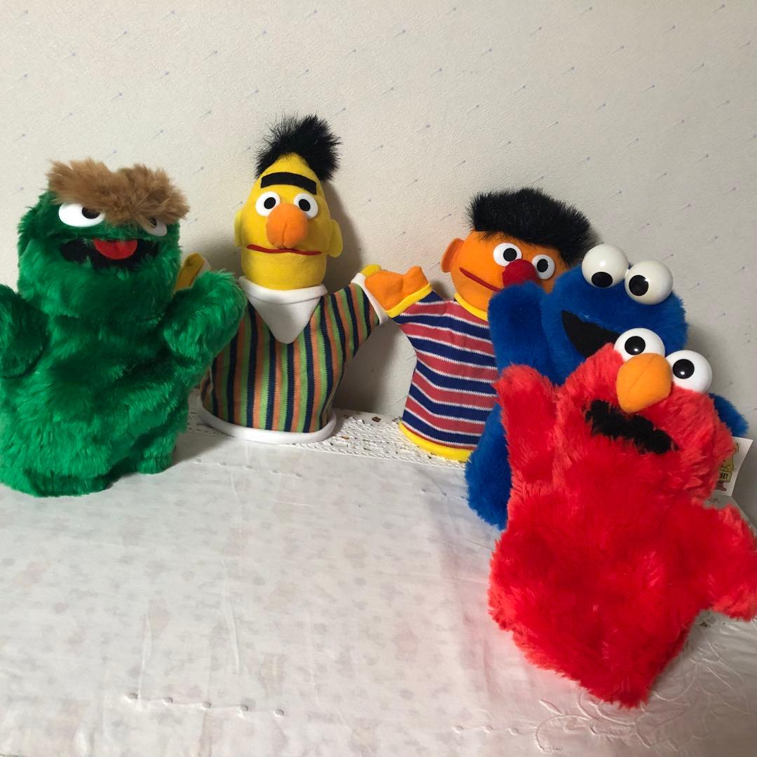 セサミストリート✴︎パペットぬいぐるみ 5体セット