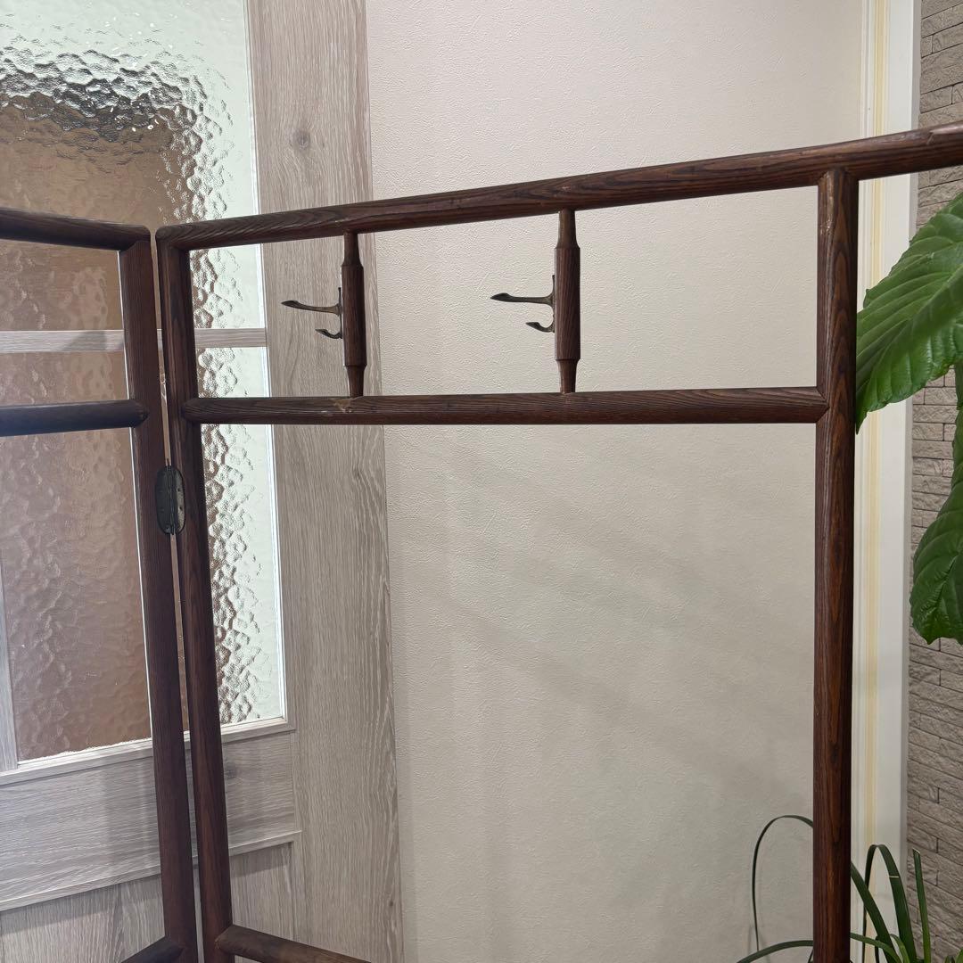 衣紋掛け　木製折りたたみ式 古道具