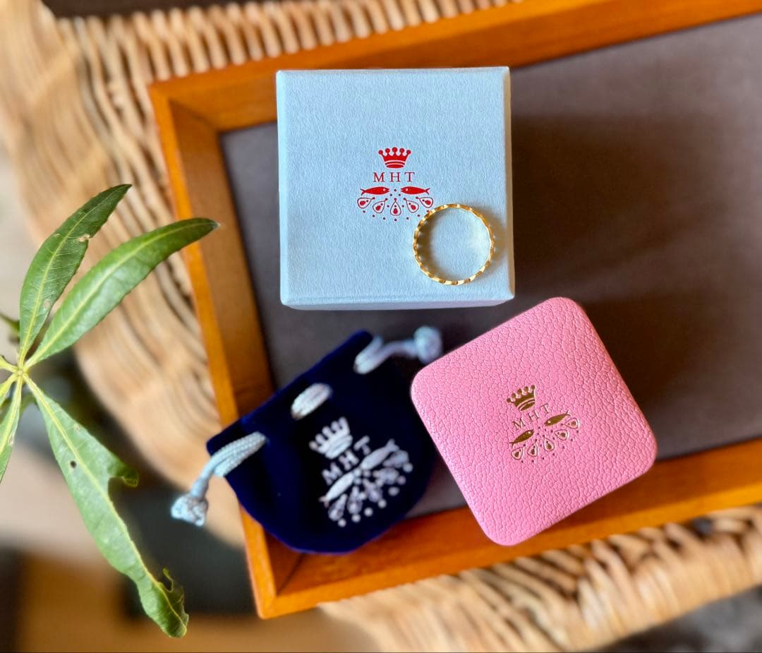 現行品◆マリーエレーヌドゥタイヤック◆K20*ラブバンドリング*14号*ハート