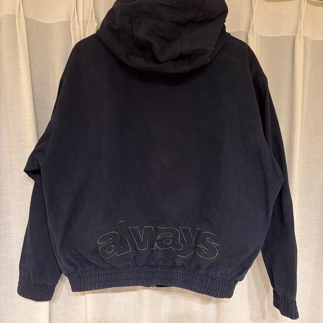 always フード付きネイビーブルゾン ジャケット ジャンパー M