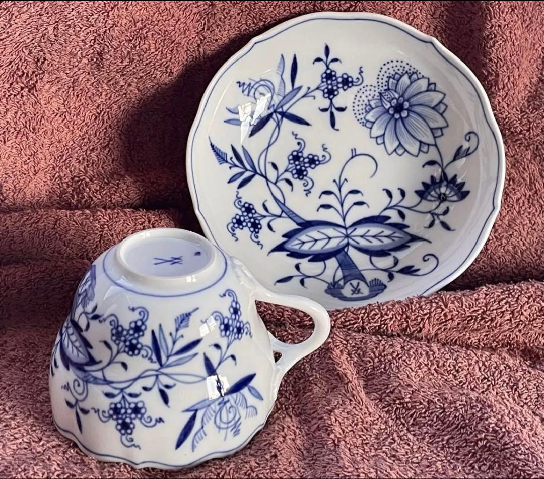 Meissen マイセン ブルーオニオン　カップ＆ソーサー 1客