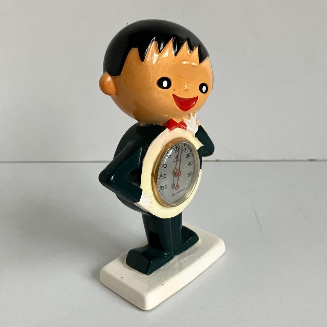 昭和レトロ　シチズン坊やCちゃん　温度計　陶器製 希少