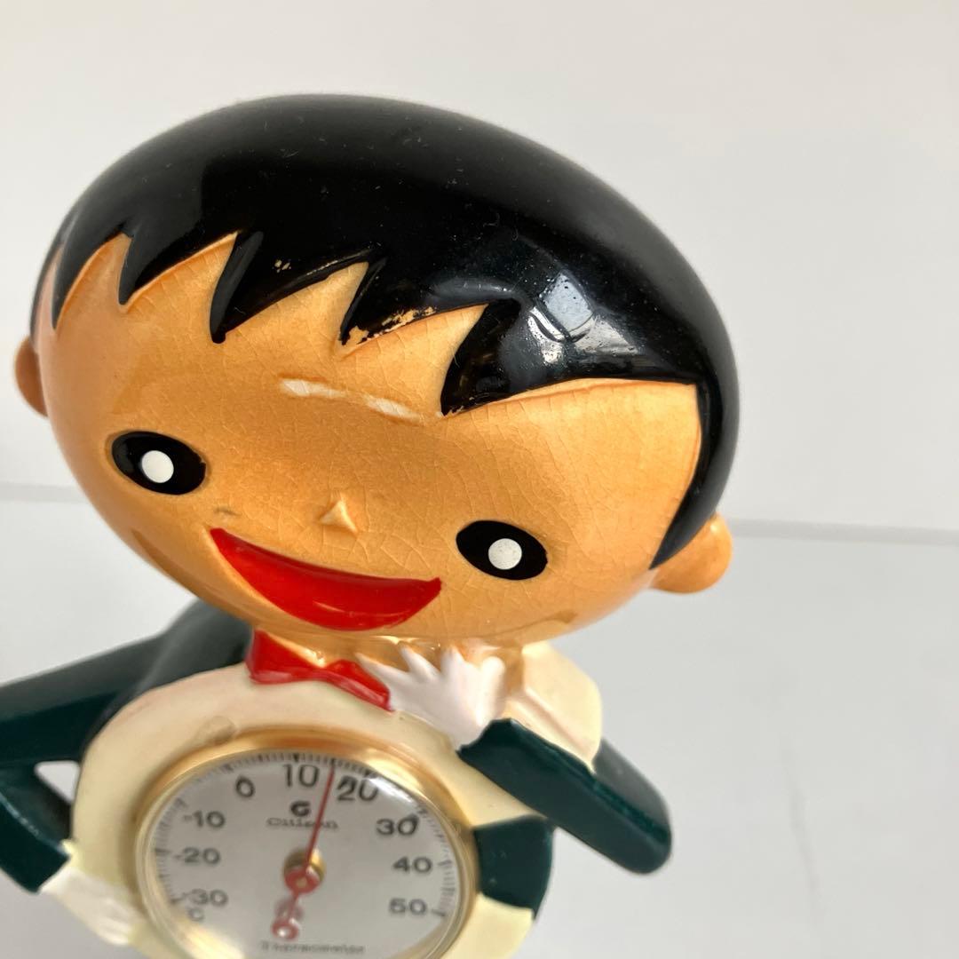 昭和レトロ　シチズン坊やCちゃん　温度計　陶器製 希少