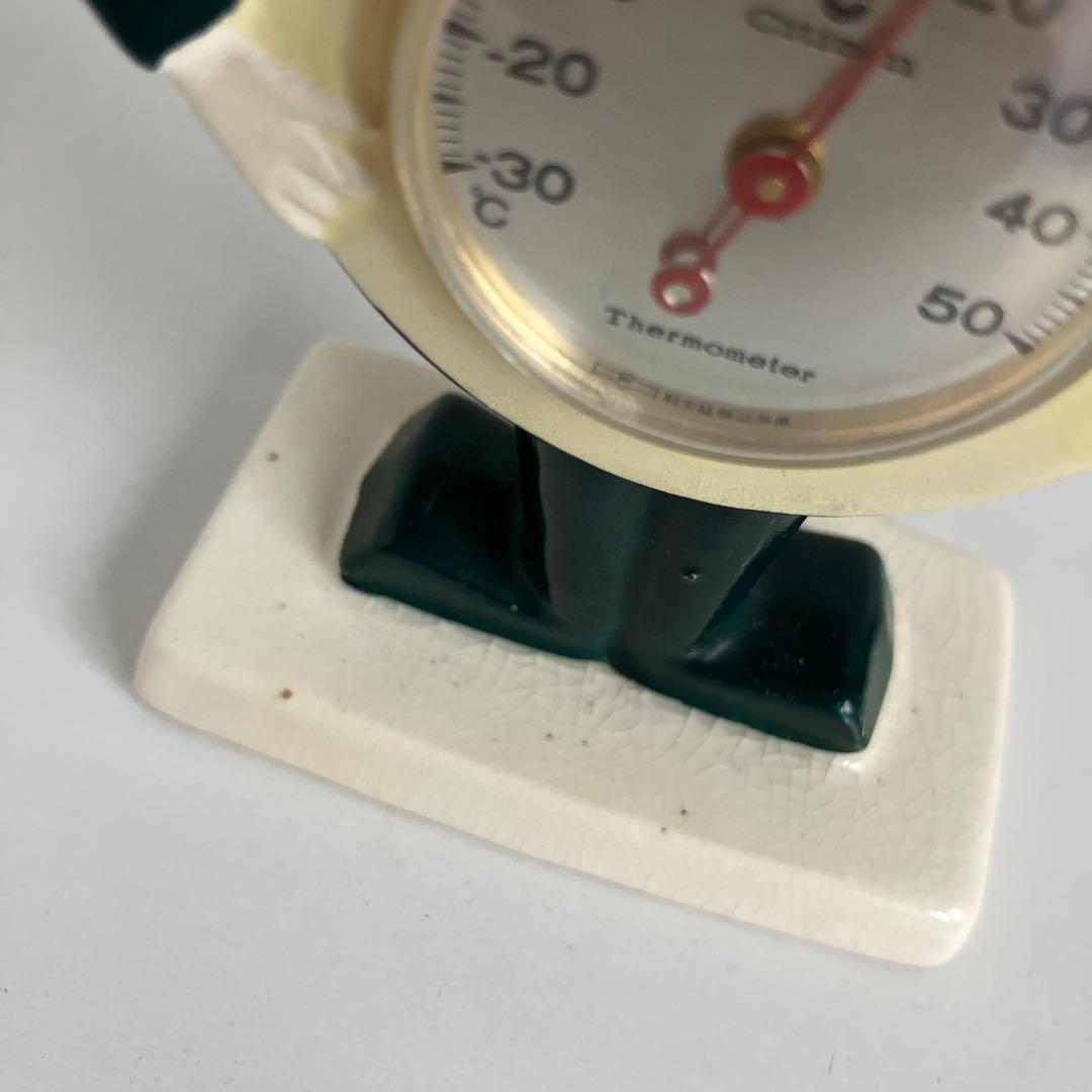 昭和レトロ　シチズン坊やCちゃん　温度計　陶器製 希少