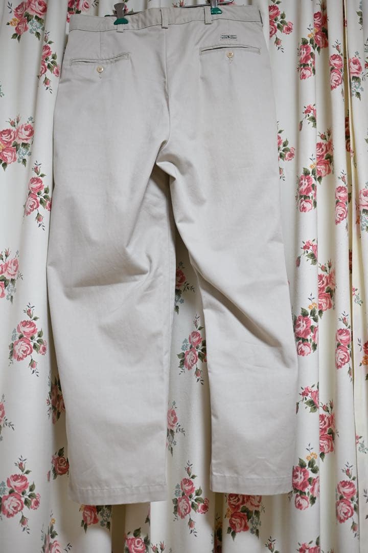 超美品 Ralph Lauren ツータック チノ アンドリュー 白 アイボリー