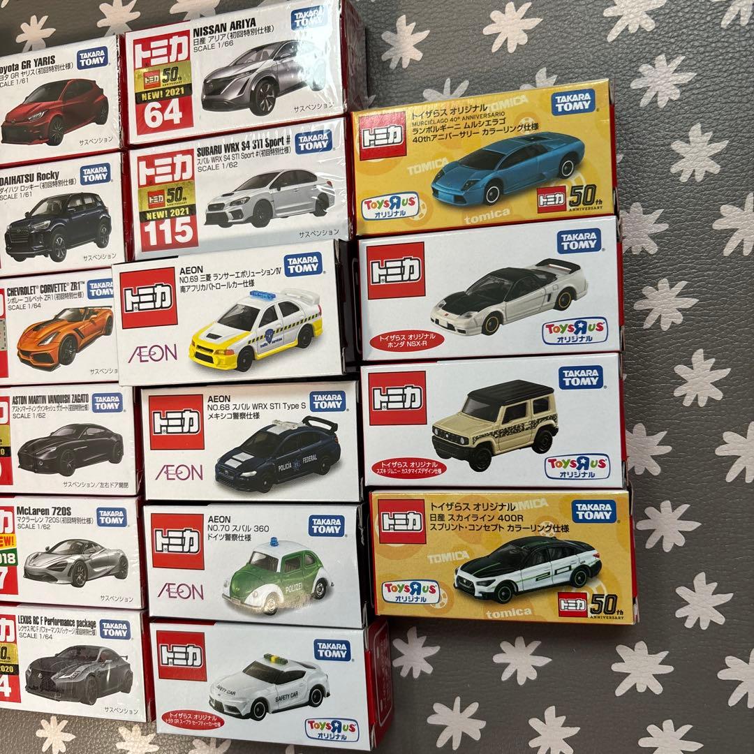 ケ*ス様 トミカ 初回特別仕様14個、トイザラスAEON限定版8個計22個セット