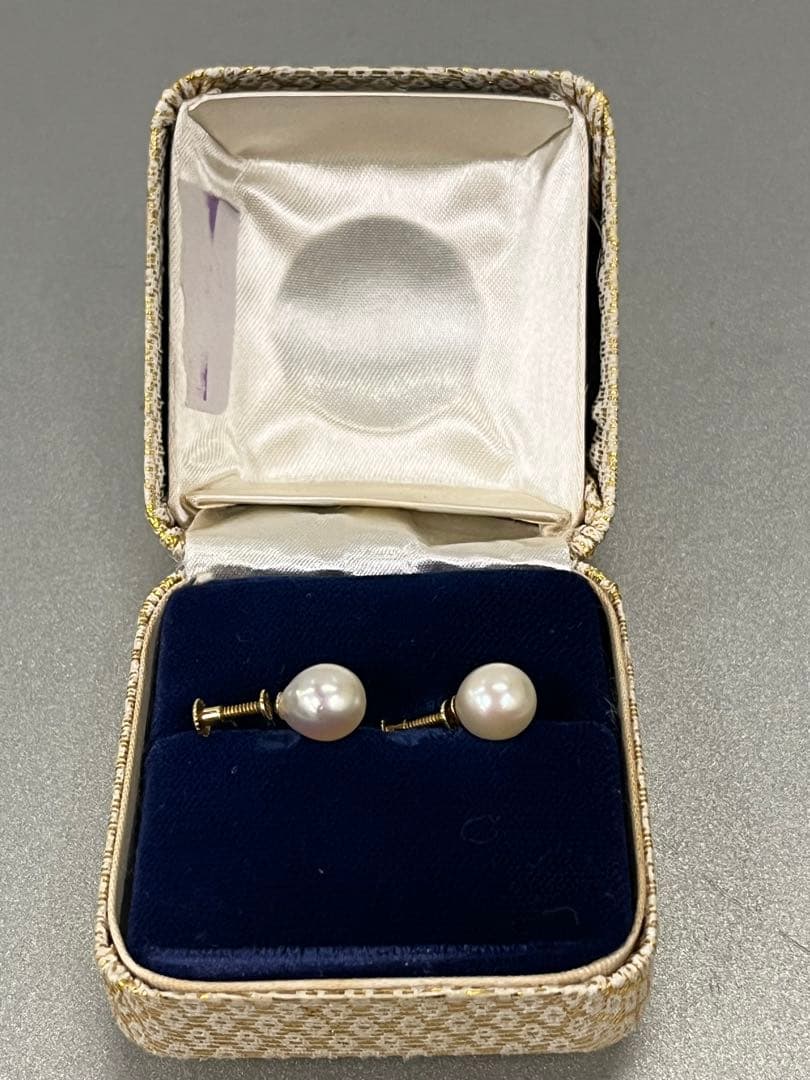 K18 18金　パールイヤリング