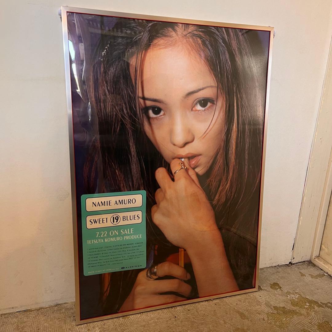 希少 安室奈美恵SWEET19BLUES B2 ポスター ※フレーム込み
