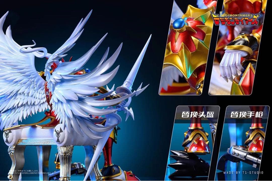 デジモンアドベン 樹脂フィギュア ガレージキット デュークモンクリムゾンモード