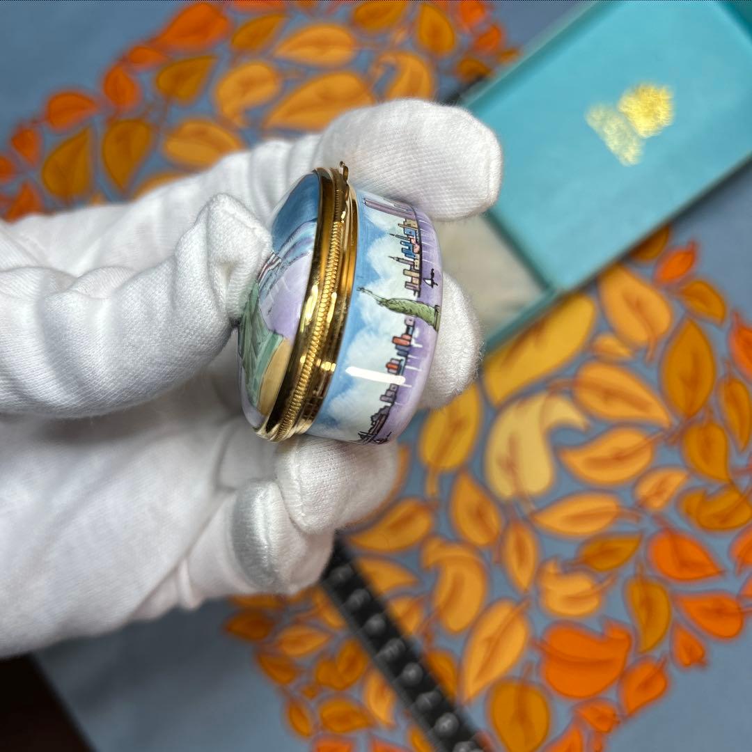 HALCYON DAYS 自由の女神像　ティファニーデザイン　小物入