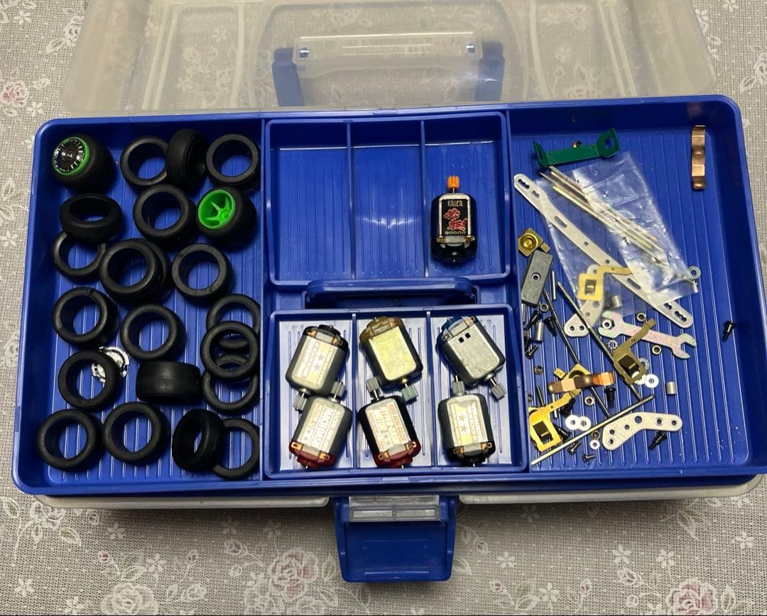 値下げ　タミヤ ミニ四駆スーパーレーサーズボックス2個＋モーター11個など