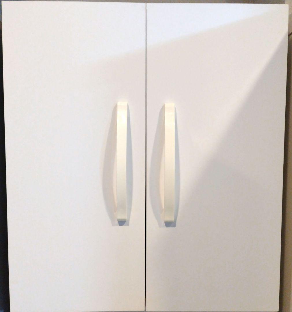 スリム☆ランドリー収納　ランドリーチェスト　脱衣場　洗面所収納　上下セット