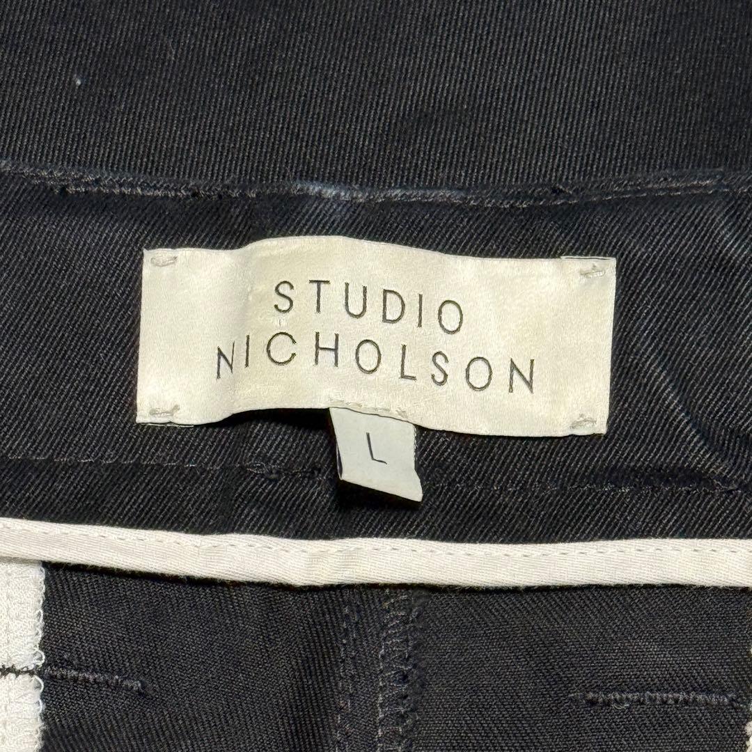 STUDIO NICHOLSON ブラック チノパンツ L