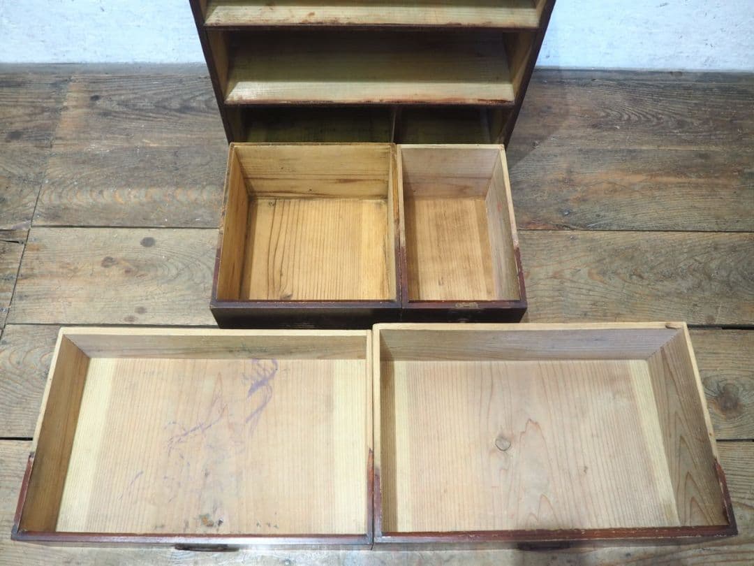 1188 アンティーク　小箪笥　和タンス　収納棚　引き出し　ケース　レトロ