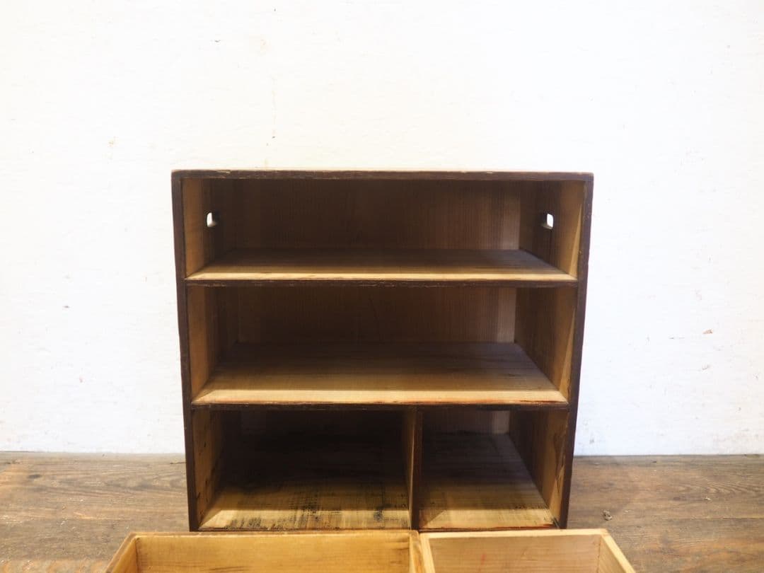 1188 アンティーク　小箪笥　和タンス　収納棚　引き出し　ケース　レトロ