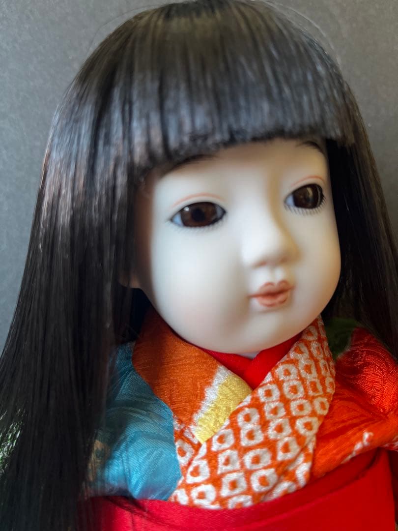 市松人形　抱き市松人形　小さな市松人形　ビスク市松人形　着せ替え市松人形