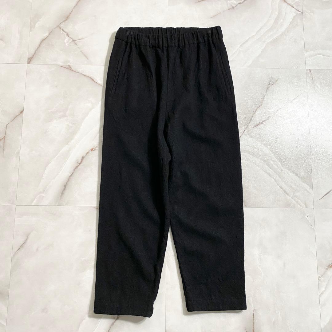A17661 美品 アーツ&サイエンス ウール縮絨サルエルパンツ ブラック 1