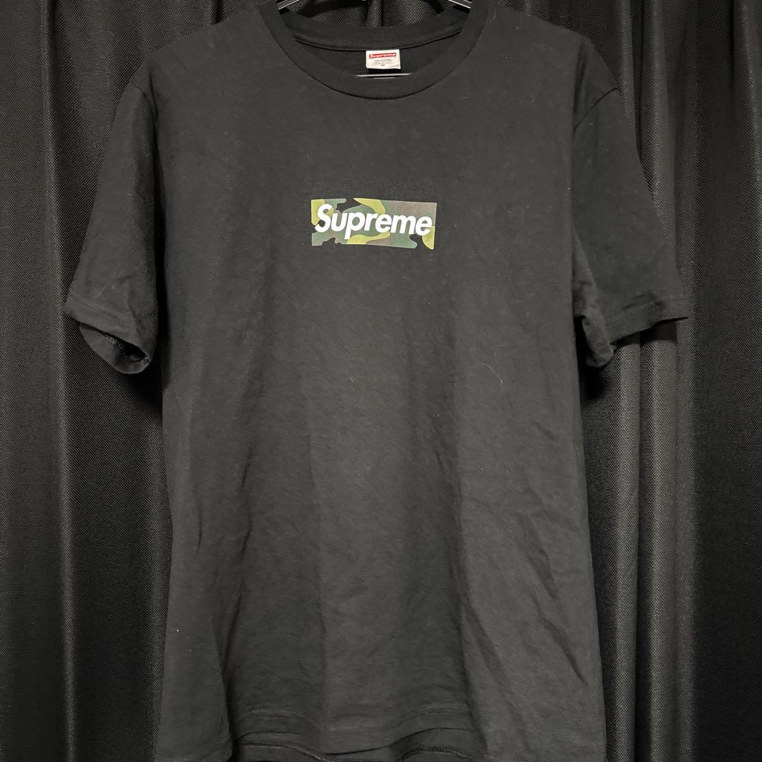 Supreme Box Logo Tee \"Black\" カモ