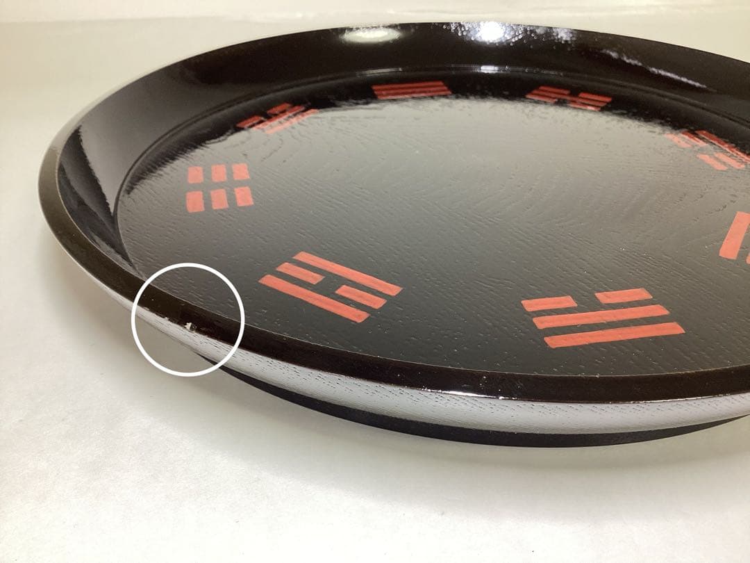 茶道具 古物品 八卦盆 柿合 箱なし