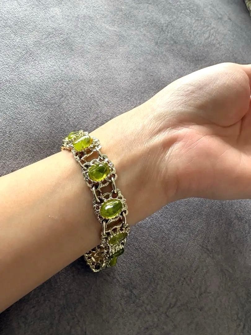 ペリドット　ブレスレッド　アンティーク