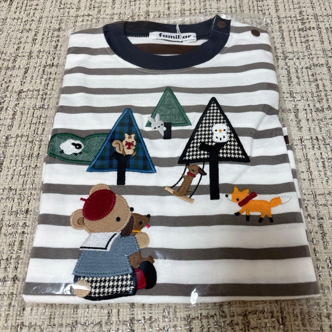 り*.様 【新品未使用タグ付き】 familiar ファミリア ロングTシャツ