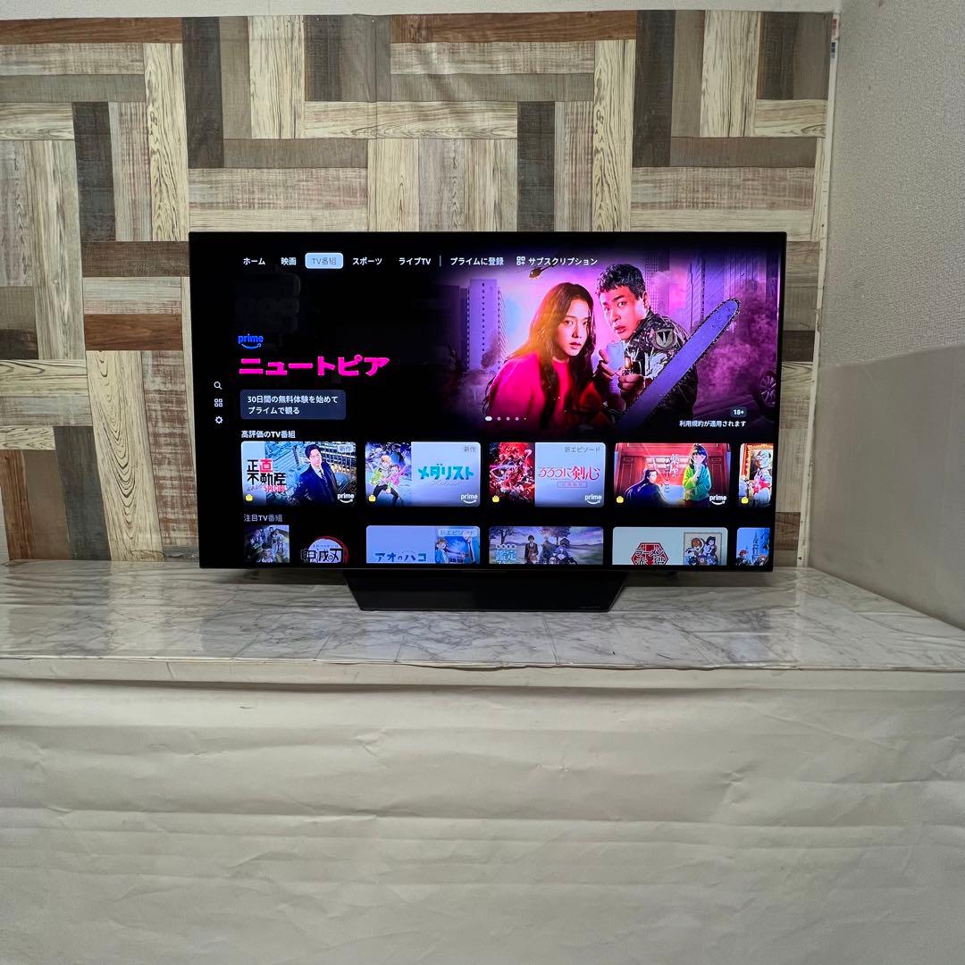 即日受渡❣️全国送料込昨年購入LG48型有機ELテレビTVer.Hulu視聴可