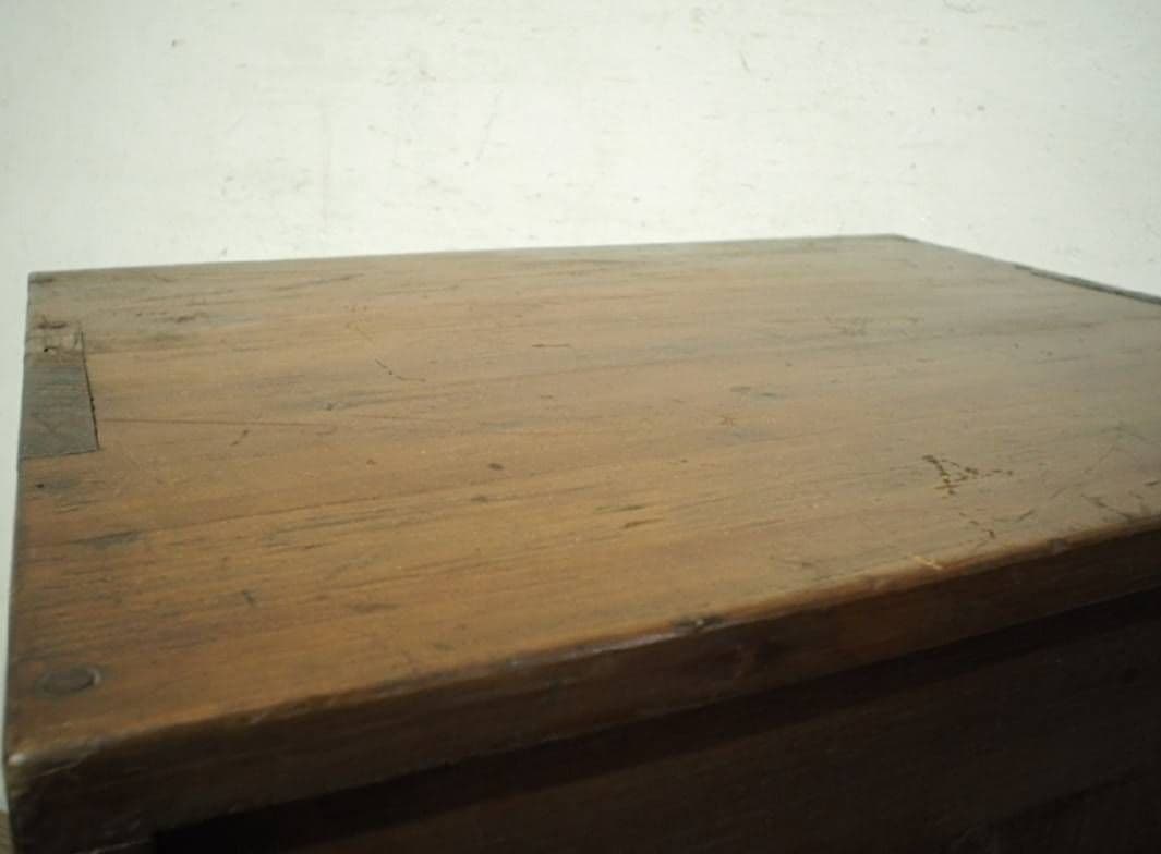 1058 ビンテージ　ケンドン扉の収納棚　飾り棚　本棚　ケース　古家具　レトロ