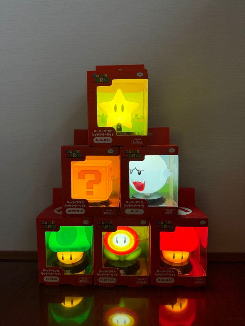 スーパーマリオ 発光フィギュアセット 6体