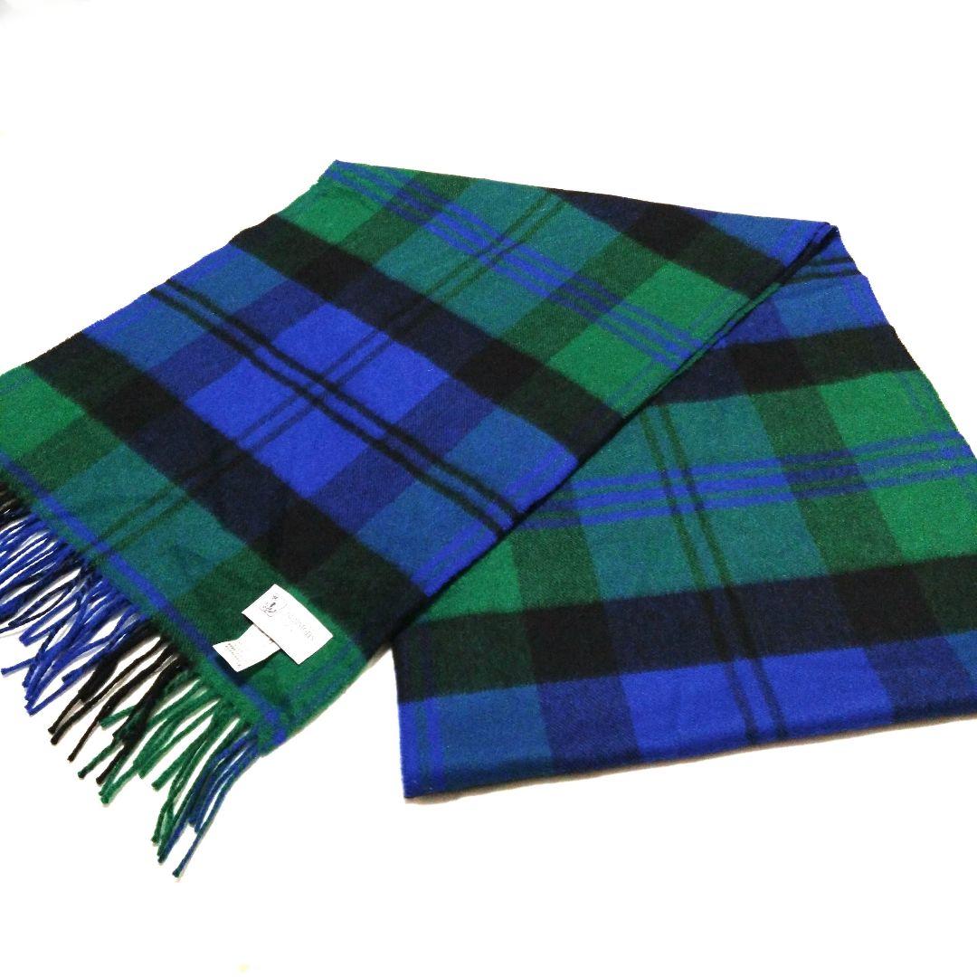 【美品】Johnstonsジョンストンズオブエルガンカシミヤ100%ストール