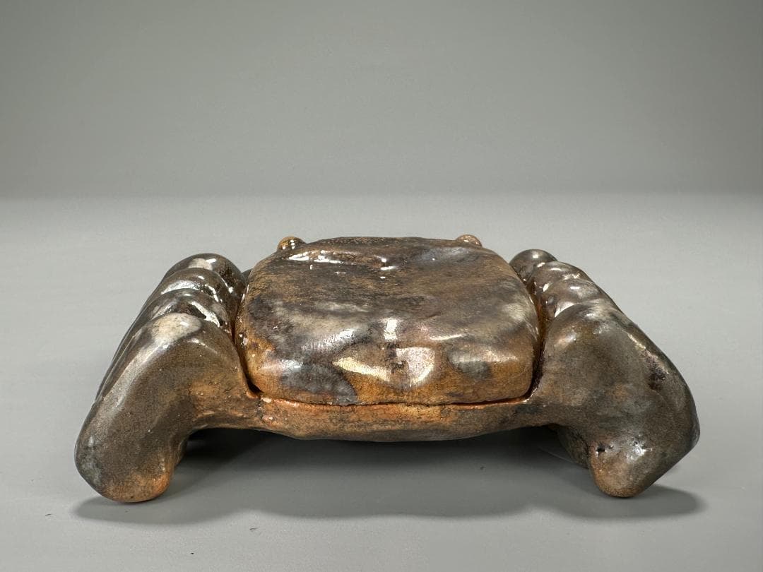 日本美術　香道具　茶道具　蟹形香合　蓋物