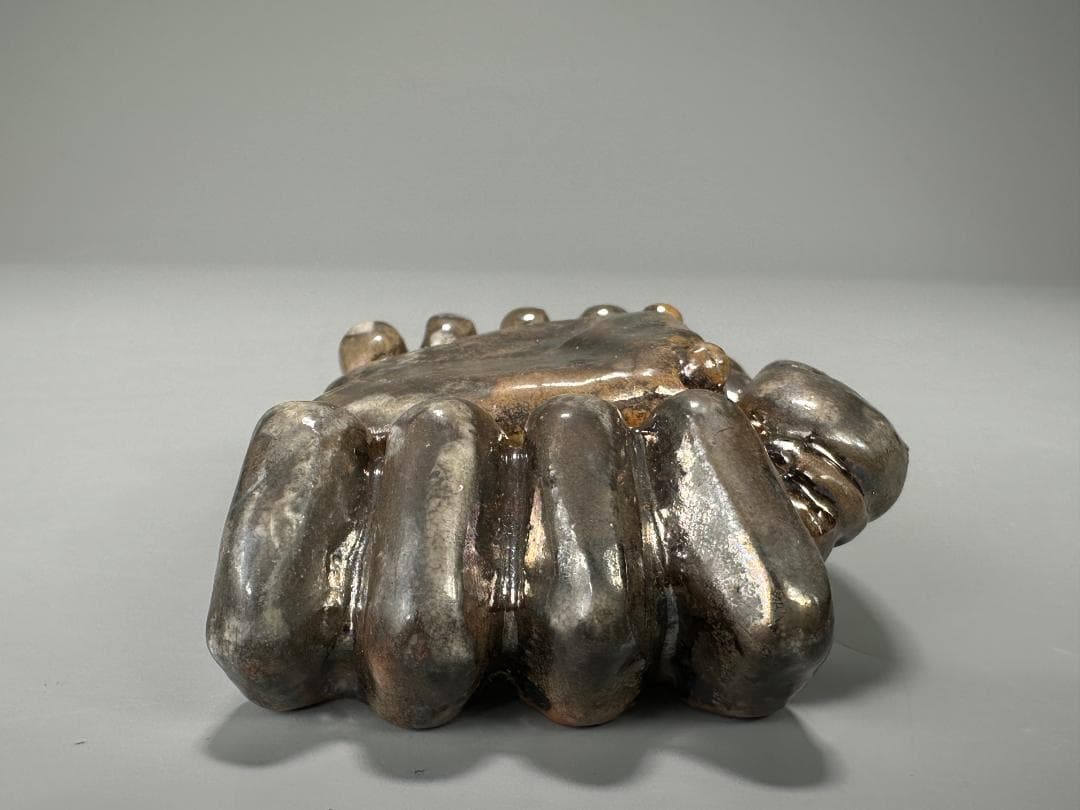 日本美術　香道具　茶道具　蟹形香合　蓋物